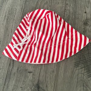 Red and White Striped Women's Hat